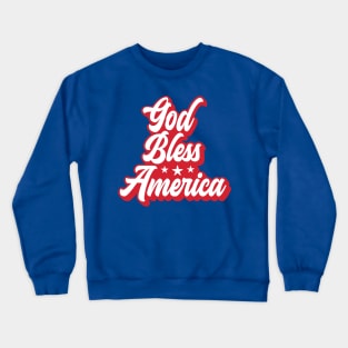 God Bless America - Red Crewneck Sweatshirt